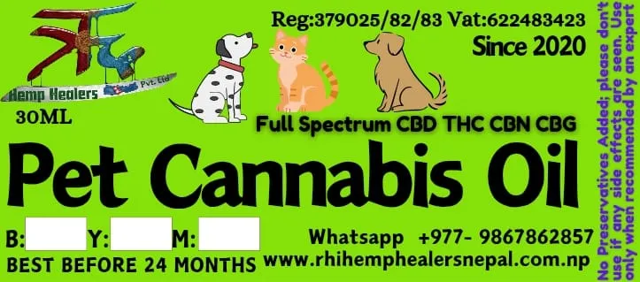 Pet Cannabis Oil 30Ml